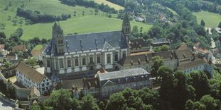 Luftaufnahme von Kloster Großcomburg