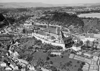 Kloster Großcomburg mit Steinbach, 1960