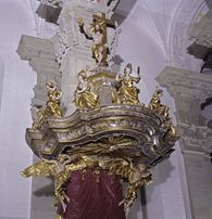 Kanzel in der Stiftskirche Kloster Großcomburg