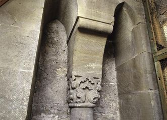 Blick in den Nordturm der Stiftskirche St. Nikolaus des Klosters Großcomburg