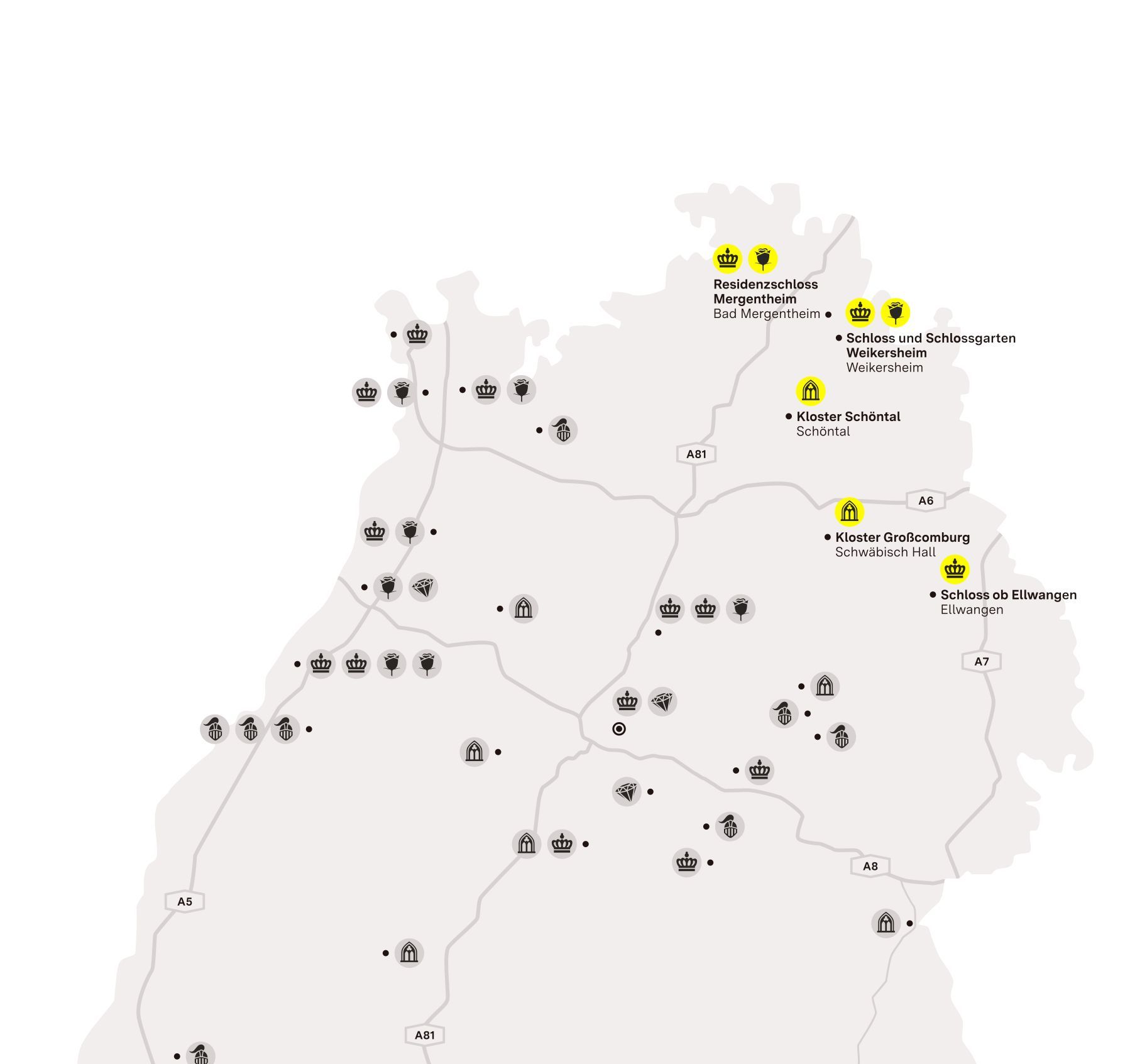Karte der Region "Verborgene Schatzkästchen im Nordosten"