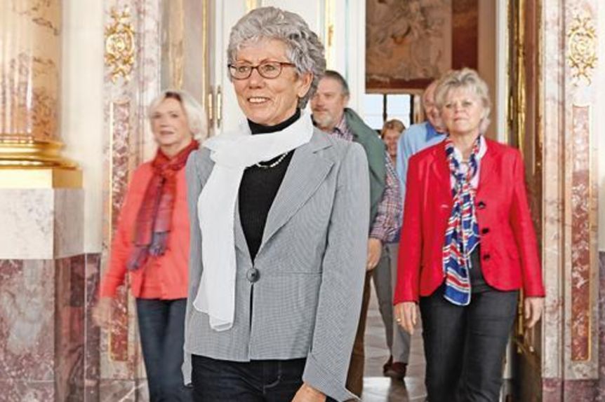 Besucher im Kloster